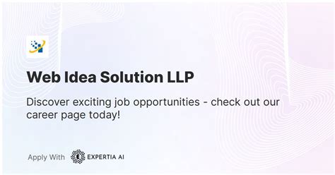 Web Idea Solution LLP Career Page | Jobs