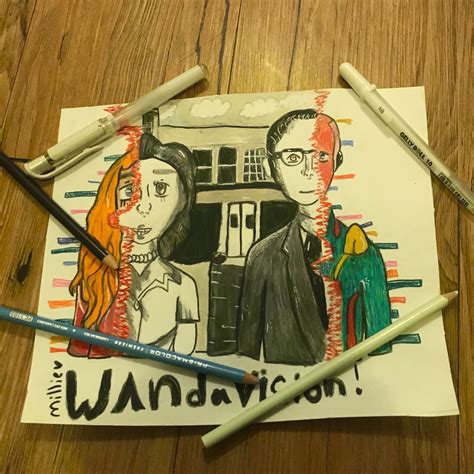 Image result for Wanda Vision Drawing