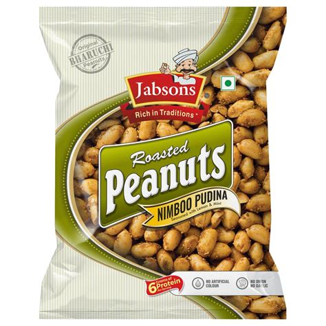 Jabsons Roasted Peanut Nimboo Pudina- 140gm | Jumbo Bharuchi Flavoured ...