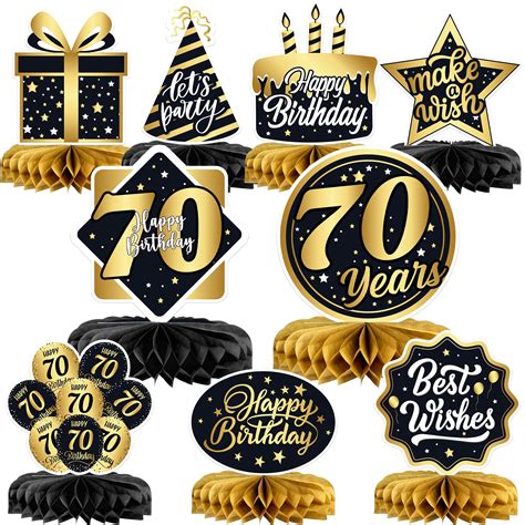 Buy Huge, 70th Birthday Decorations Set - 9 Pieces | Happy 70 Birthday ...