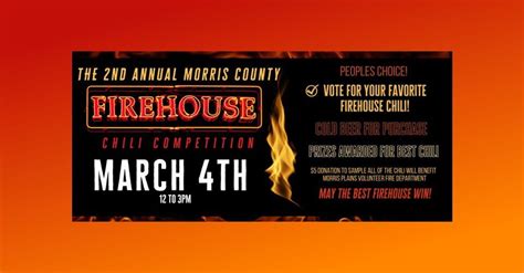 The 2nd Annual Morris County Firehouse Chili Competition!, Garden State ...