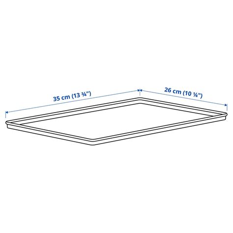 KUGGIS lid, black-blue, 26x35 cm (10 ¼x13 ¾") - IKEA