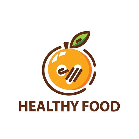 Premium Vector | Hand draw healthy food logo design