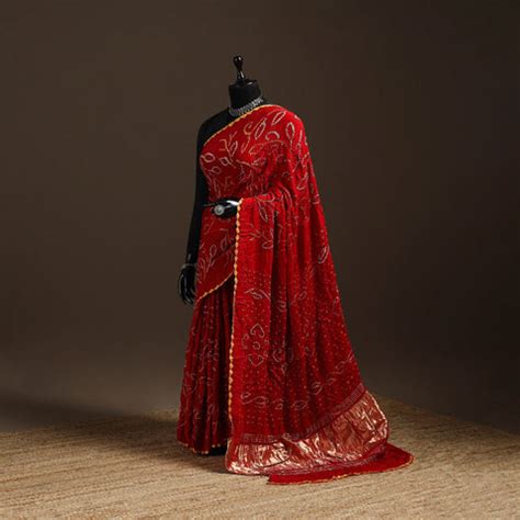 Pure Bandhani Saree - Buy Bandhani Bandhej Print Saree Online | iTokri