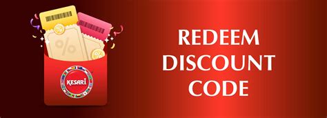 Redeem Discount – Kesari-IN
