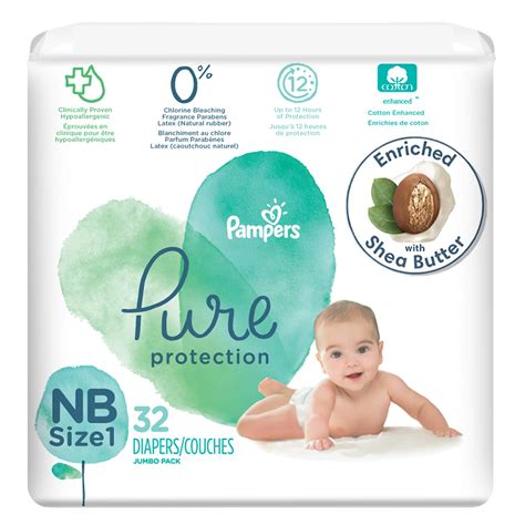 Buy Pampers Pure Protection Baby Diapers, Newborn, Extra Small Size ...