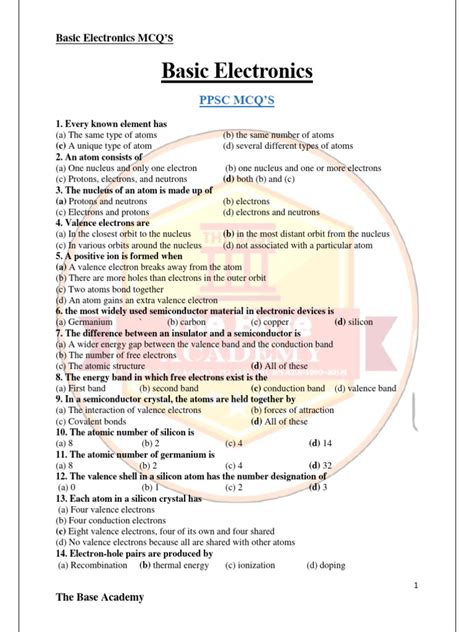 Image result for Basic Electronics Math Quiz