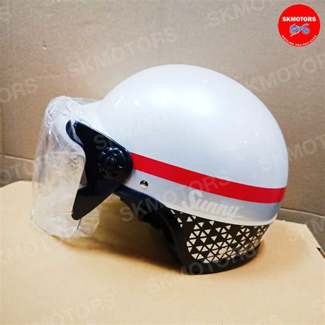 หมวกกันน็อคครึ่งใบ HONDA H2C SANNY สีขาว APSTDHLHF2FSZE แท้เบิกศูนย์ ...