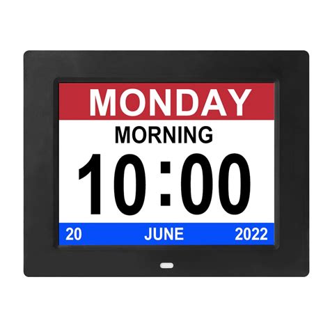 Buy [Remote Control] Digital Day Calendar Clock 12 Alarms Auto-Dim ...