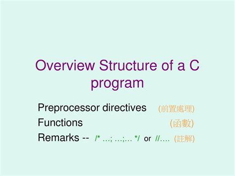Image result for Ppt for Structure of C Program