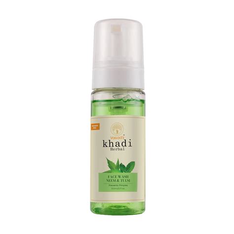 Vagad's Khadi Natural Neem & Tulsi Face Wash|Antimicrobial ...
