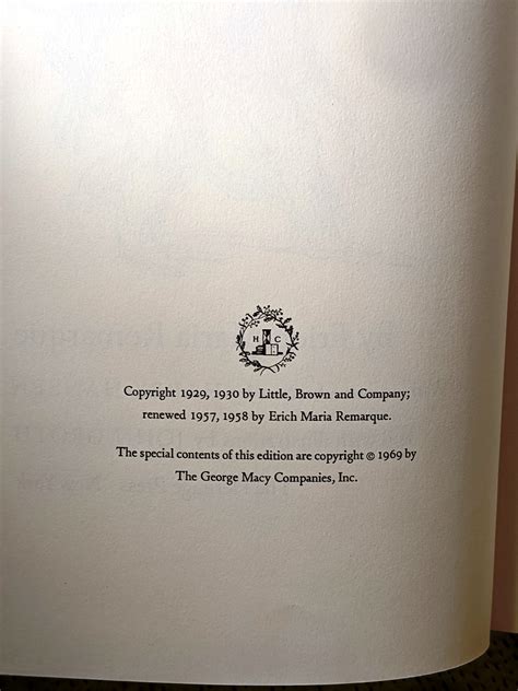 All Quiet on the Western Front by Erich Maria Remarque: Very Good ...