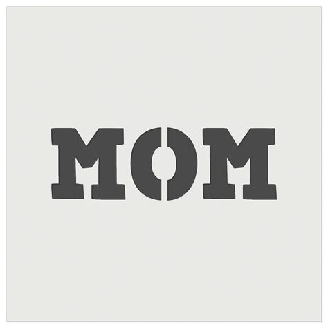 The Word Mom In Bubble Letters