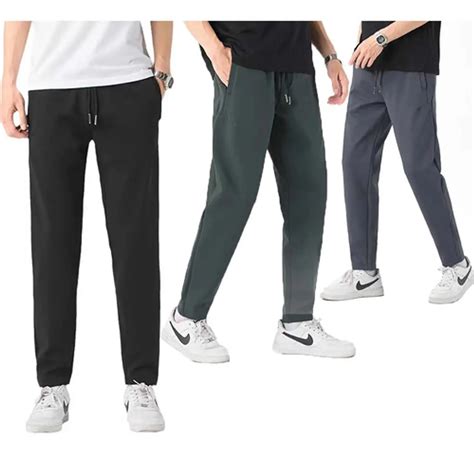 Pack 3 Pantalones Buzo Hombre Algodón Sin Puño