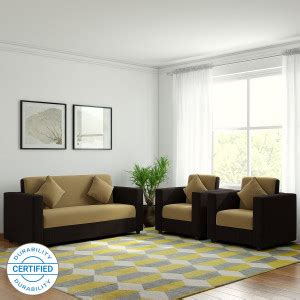 WESTIDO Emporio Fabric 3 + 1 + 1 Sofa Set Price in India - Buy WESTIDO ...