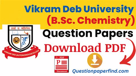 Vikram Deb University BSc Chemistry Previous Year Question Papers (2024 ...
