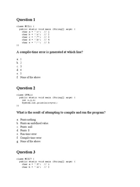 MCQs On Java Programming 的图像结果