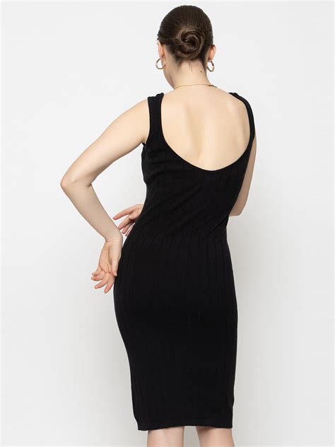 413 Maternity Knit BlackDress Online in India – Armisto – ARMISTO