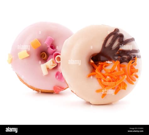 doughnut or donut isolated on white background cutout Stock Photo - Alamy