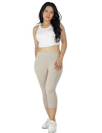 Buy Belore Slims Capri for Women Length high Waist 4 inch Elastic ...