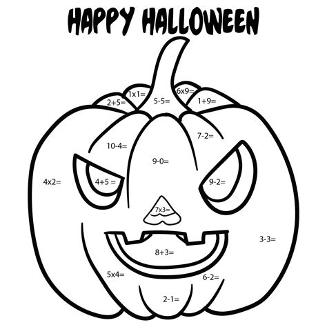halloween multiplication worksheets math kids and chaos - halloween ...