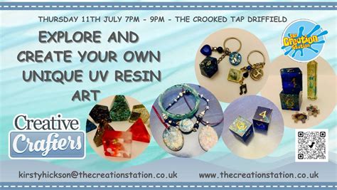 July Creative Crafters - UV Resin Art, The Crooked Tap Driffield ...