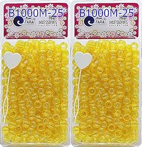 Tara Metallic Color 12 MM Plastic Beads For Braid Hair 240 Pieces In ...