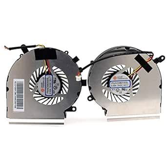 Deal4GO 3-pin 3-Wire CPU Cooling Fan w/GPU Fan Cooler kit for MSi GE62 ...