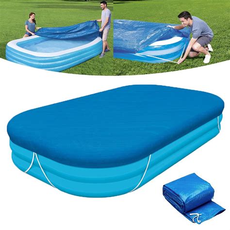 Amazon.com : Rectangle Pool Cover, Fits 120 in x 72 in Inflatable ...