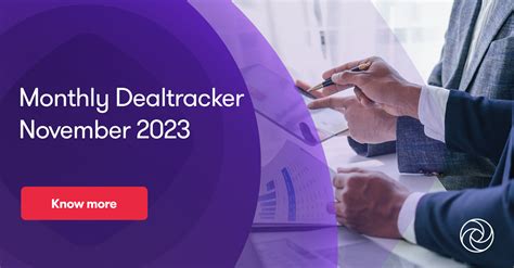 Monthly Dealtracker – November 2023 | Insights | Grant Thornton Bharat
