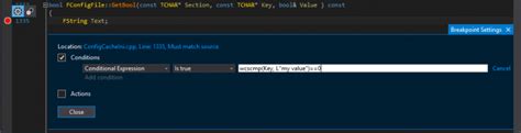 Image result for Conditional Breakpoint Visual Studio