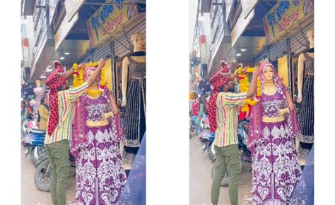 भरे बाजार में शख्स ने पुतले से की शादी, हैरान हो देखती रह गई पब्लिक ...