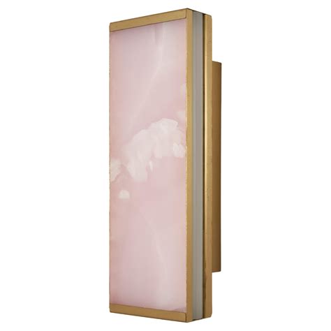 Essential Italian Pink Onyx Wall Sconce "Tech" at 1stDibs