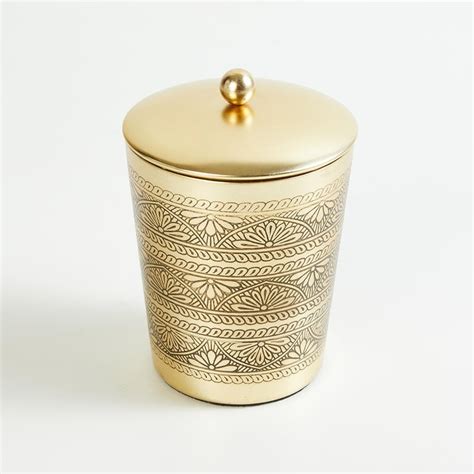 Buy Nova Hoovu Metal Cotton Jar from Home Centre at just INR 599.0