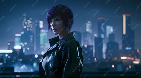 Premium Photo | Scene of major motoko kusanagi from ghost in the shell ...