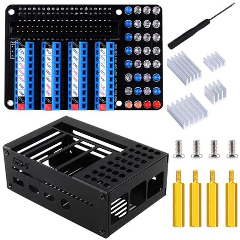 Buy GeeekPi Raspberry Pi 4 GPIO Screw Terminal Block Breakout Board HAT ...