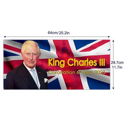 King Charles III Coronation Banner Decorations King | Ubuy India
