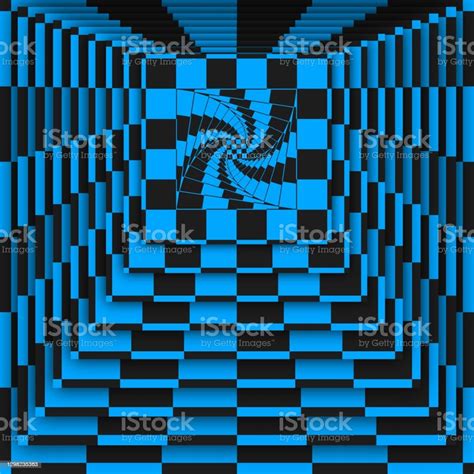 Concentric Repeating Square Tiles In Diminishing Perspective With ...