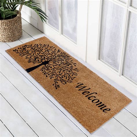 Buy Onlymat Natural Coconut Coir with PVC Welcome Printed Doormat with ...