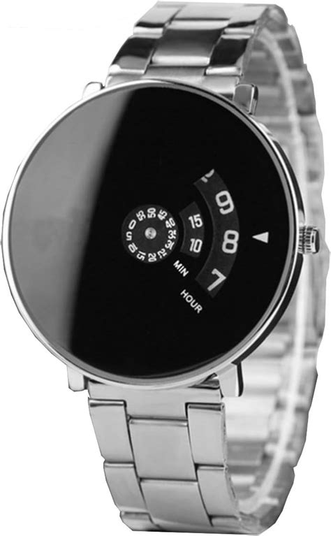 Acnos® Premium Brand - Analogue Men's Watch (Black Dial Multi Colored ...