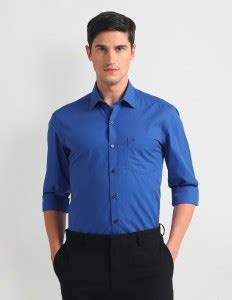 ARROW Men Solid Formal Blue Shirt - Buy ARROW Men Solid Formal Blue ...