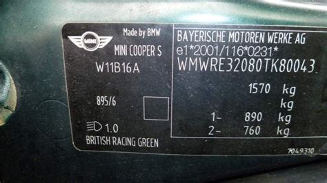 How to Find Paint Code for Mini 的图像结果