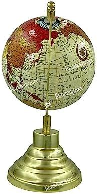 Globeskart Educational/Antique Globe with Brass Antique Arc and Wooden ...