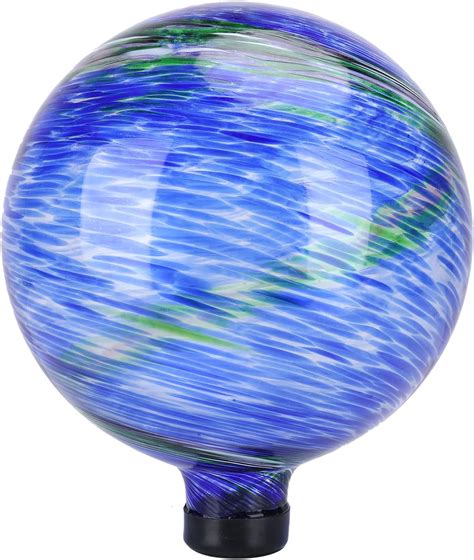 Amazon.com: Wonder Solar 10 Inch Gazing Ball Glass Reflective Garden ...