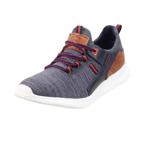 Buy Mochi Mens Synthetic Blue Sneakers (Size (7 UK (41 EU)) at Amazon.in