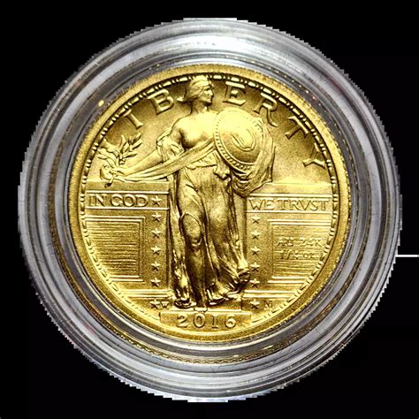 2016-W Standing Liberty Quarter GOLD STANDING LIBERTY QUARTER - WITH ...