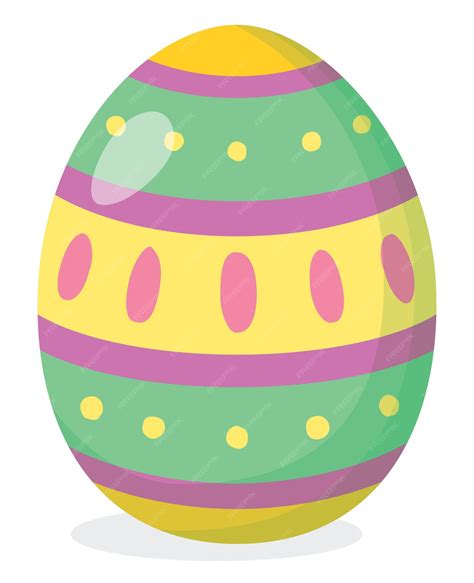 Single Easter Egg Cartoon