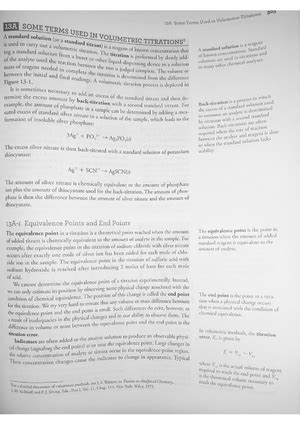 Volumetric analysis - Chemistry - Studocu