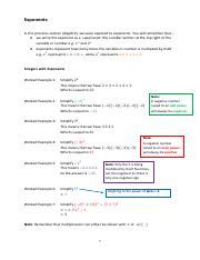 Image result for Exponents Complex Procedures Grade 8