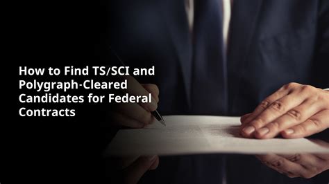 How to Find TS/SCI and Polygraph-Cleared Candidates